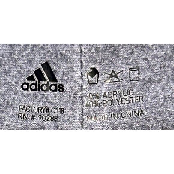 Adidas ClimaWarm Lined Knit Gray Pompom Beanie - Picture 5 of 5